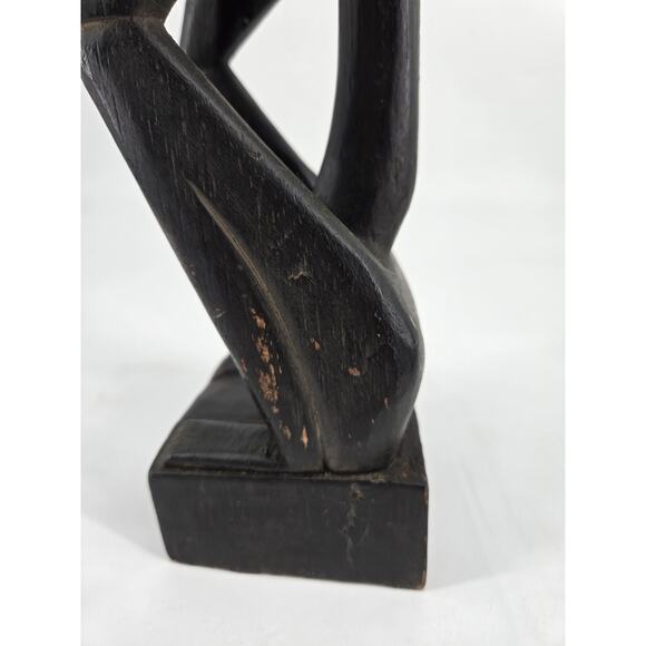 Vintage Senufo Carved African Folk Art Wooden Abstract Statue Figure - Picture 8 of 16